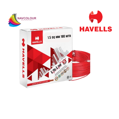 HAVELLS LIFE LINE 1.5SQMM FR WIRE 180 MTR