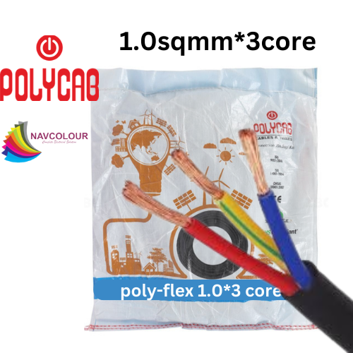 POLYCAB 1.0 SQMM 3 CORE WIRE