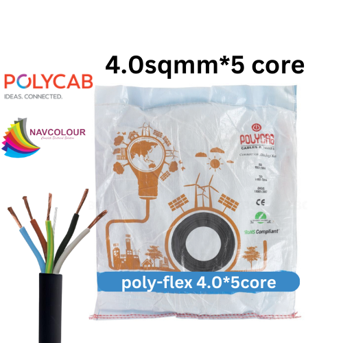 POLYCAB 4.0 SQMM 5 CORE WIRE