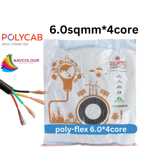 POLYCAB 6.0 SQMM 4 CORE WIRE
