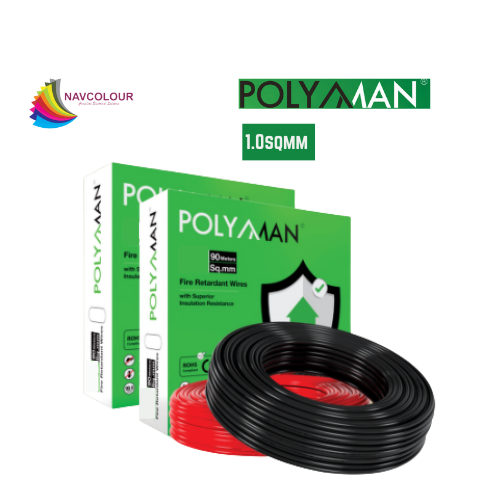 POLYMAN 1.0 SQMM FR WIRE 90 MTR