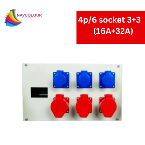 ENCLOSURE 4POLE 6 SOCKET CLOSER 3+3 (16A +32A)