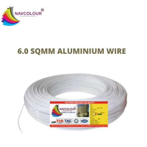 NAVCOLOUR 6.0Sq MM ALUMINIUM 80MTR WIRE