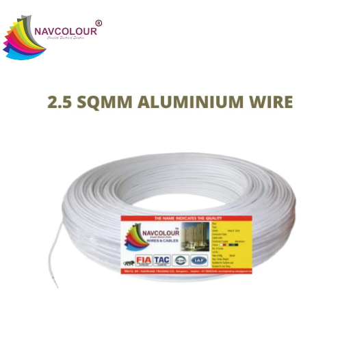 NAVCOLOUR 2.5.0Sq MM ALUMINIUM 80MTR WIRE