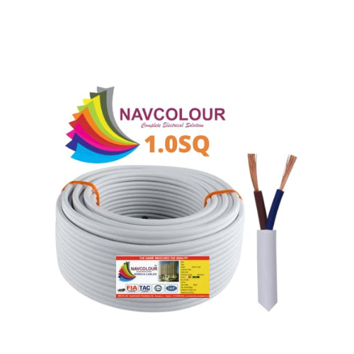 NAVCOLOUR 1.0SQ MM FLAT WIRE 80MTR