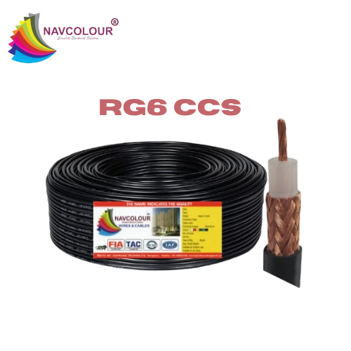 NAVCOLOUR RG6 CCS TV WIRE 80MTR