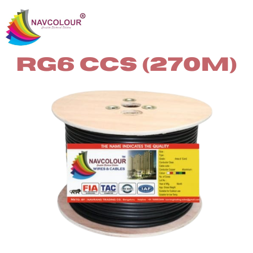 NAVCOLOUR RG6 CCS TV WIRE 270MTR