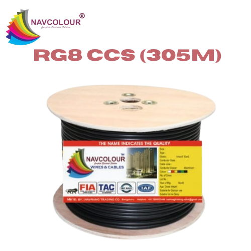 NAVCOLOUR RG8 CCS TV WIRE 305MTR