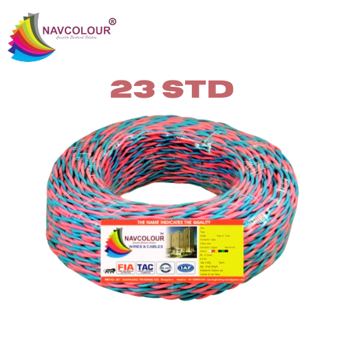 NAVCOLOUR 23 STD FLEXIABLE COPPER SILK WIRE 80MTR