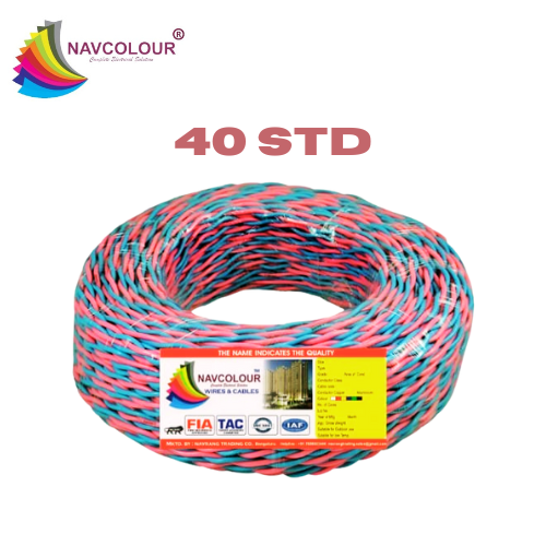 NAVCOLOUR 40 STD FLEXIABLE COPPER SILK WIRE 80MTR