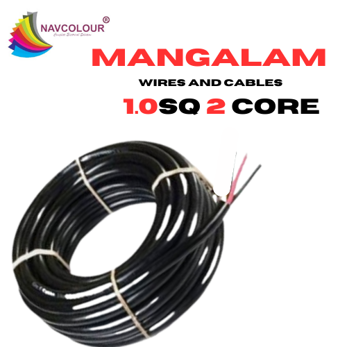 MANGALAM 1.0SQMM 2 CORE WIRE 90 MTR