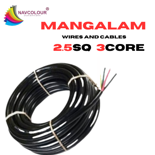 MANGALAM 2.5SQMM 3 CORE WIRE 90 MTR