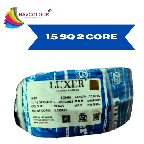 LUXER GOLD 1.5SQMM*2CORE WIRE 90MTR (WHITE)