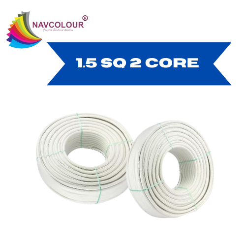 SUNRICH 1.5SQMM*2CORE WIRE 90MTR(WHITE)