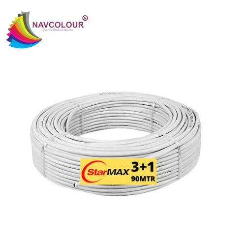 BHARTI 3+1 CCTV COPPER CAMERA WIRE 90METER