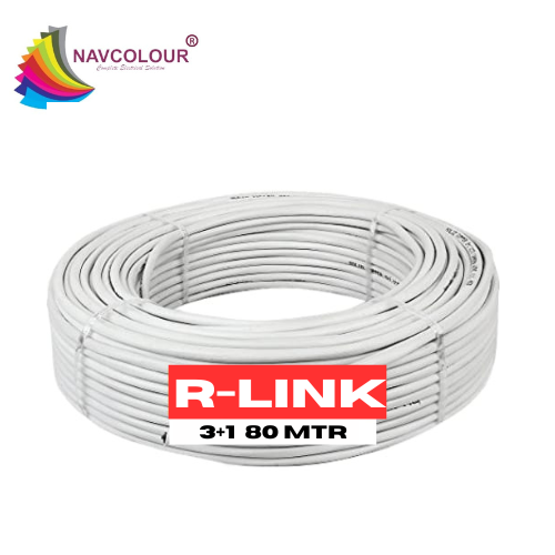 R LINK 3+1 CCTV COPPER CAMERA WIRE 80MTR