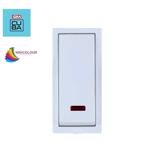 GM CUBA 16A 1WAY NOVO SWITCH WITH INDICATOR