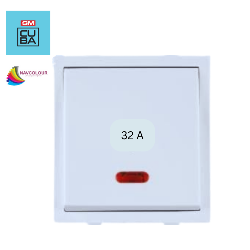GM CUBA 32A DP NOVO SWITCH WITH INDICATOR
