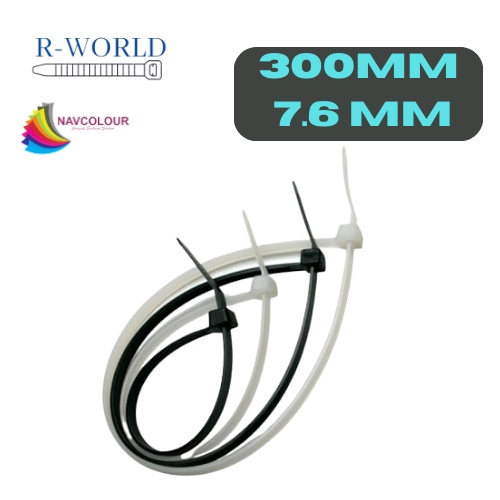 R WORLD CABLE TIES 300MM (7.6MM)
