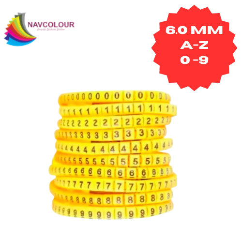 6.0 SQ MM PVC FERRULES A-Z / 0-9