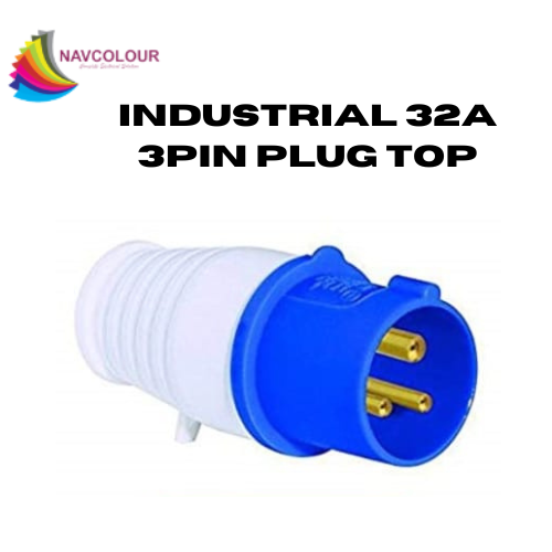 32A 3PIN INDUSTRIAL PLUG TOP PVC