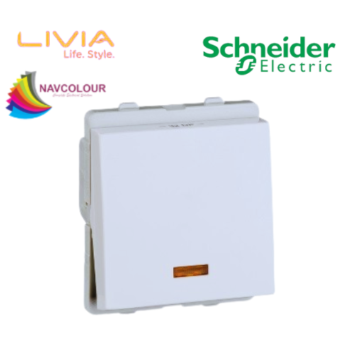 SCHNEIDER LIVIA 20A DP SWITCH WITH INDICATOR