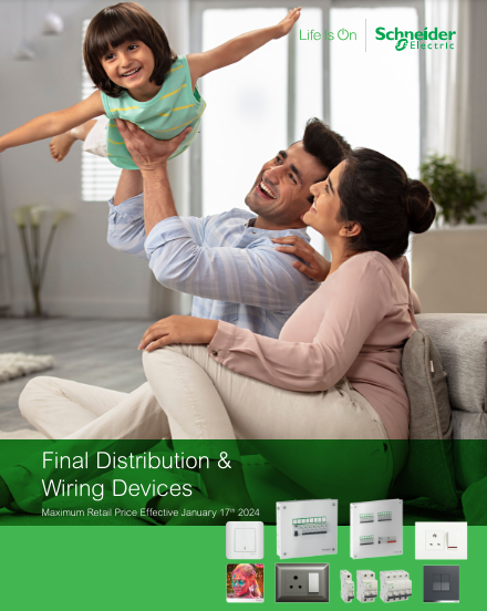 SCHINDER Switches, Accessories & MCB DB