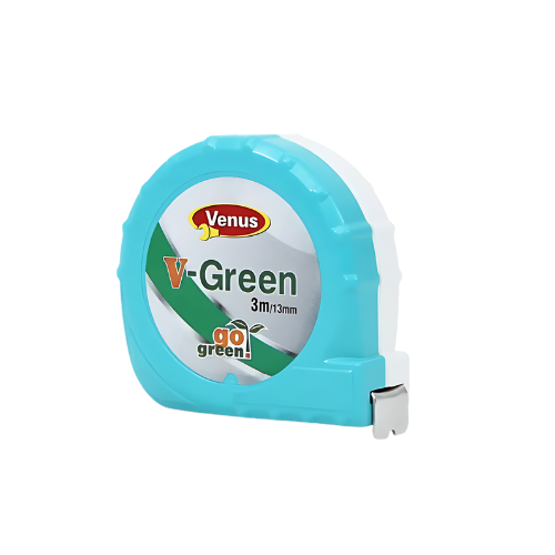 VENUS V GREEN 3MTR MEASURING TAPE